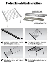 Load image into Gallery viewer, Portable Stainless Steel BBQ Grill