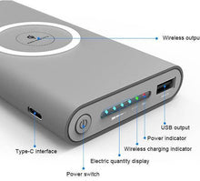 Load image into Gallery viewer, Portable Wireless Power Bank Charger