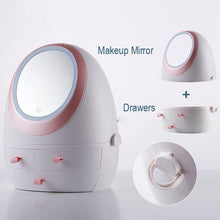 Load image into Gallery viewer, Cosmetic Organizer Box with LED Light