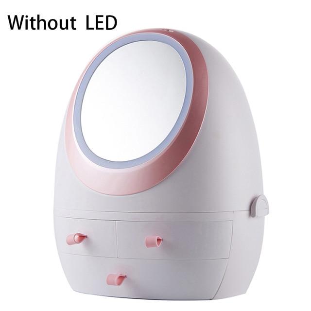 Cosmetic Organizer Box with LED Light
