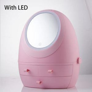 Cosmetic Organizer Box with LED Light