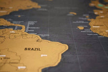 Load image into Gallery viewer, Deluxe Black Scratch Off World Map