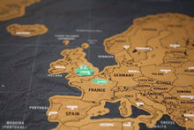 Load image into Gallery viewer, Deluxe Black Scratch Off World Map