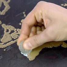 Load image into Gallery viewer, Deluxe Black Scratch Off World Map