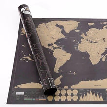 Load image into Gallery viewer, Deluxe Black Scratch Off World Map