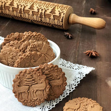 Load image into Gallery viewer, Christmas Embossing Rolling Pin