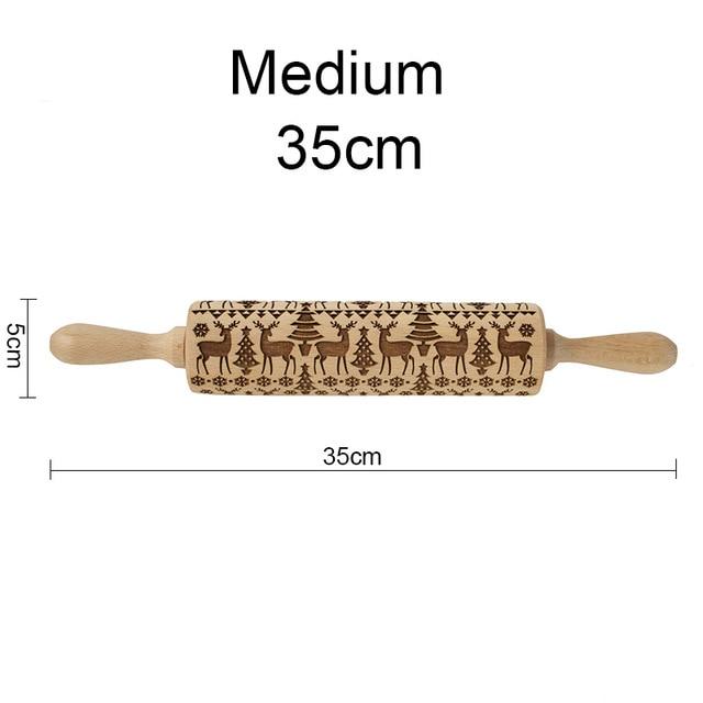 Christmas Embossing Rolling Pin