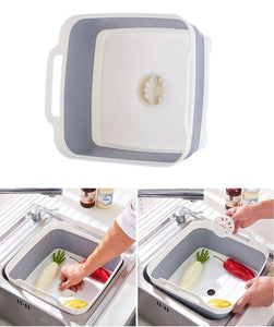 Foldable Kitchen Basket With Drain