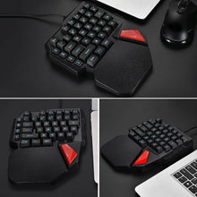 Load image into Gallery viewer, Professional Single Hand USB Wired Back-lit Gaming Keyboard