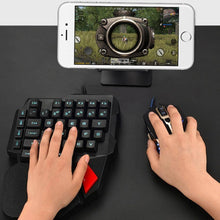 Load image into Gallery viewer, Professional Single Hand USB Wired Back-lit Gaming Keyboard