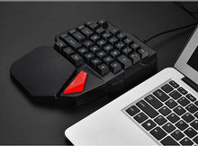 Load image into Gallery viewer, Professional Single Hand USB Wired Back-lit Gaming Keyboard